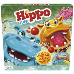 Hasbro Hippo Flipp Brettspiel (ab 4 Jahren, 2-4 Spieler)