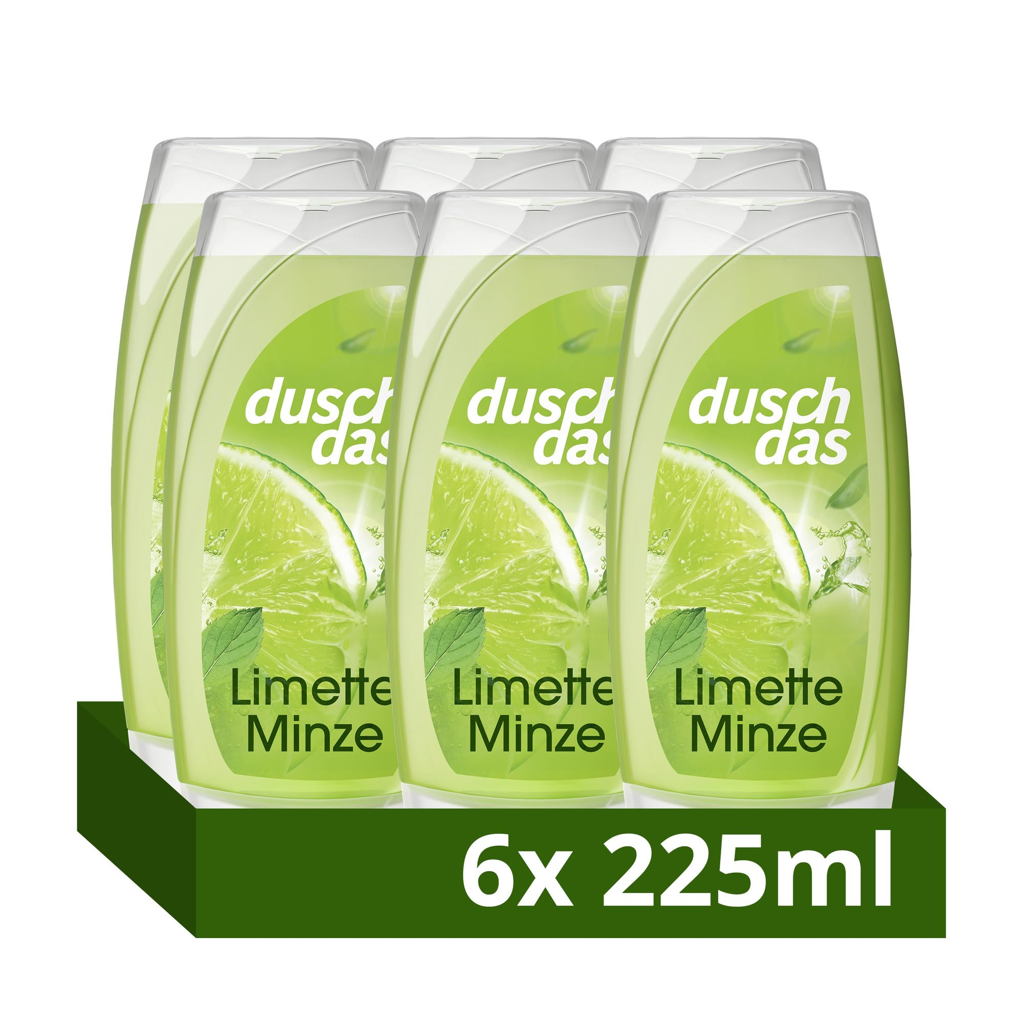 6x 225ml Duschdas Duschgel Limette Minze für 5€ (-42%)