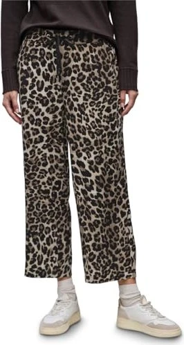 Street One Gemusterte Wide Leg Hose schwarz (Damen) für 25€ (-17%)