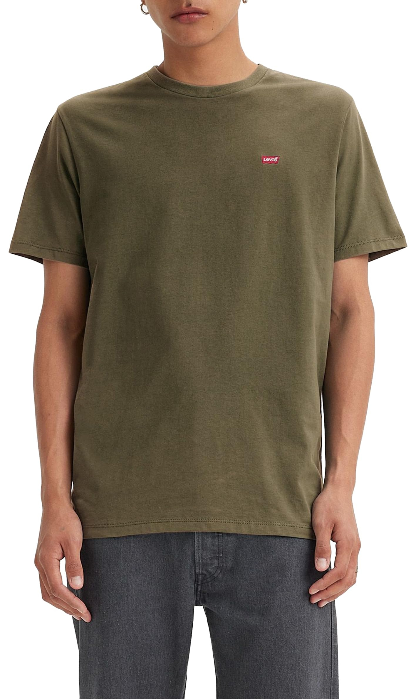 Levis Original Housemark T-Shirt in Olive | 100% Baumwolle | Größen XS-XXL für 12€ (-41%)