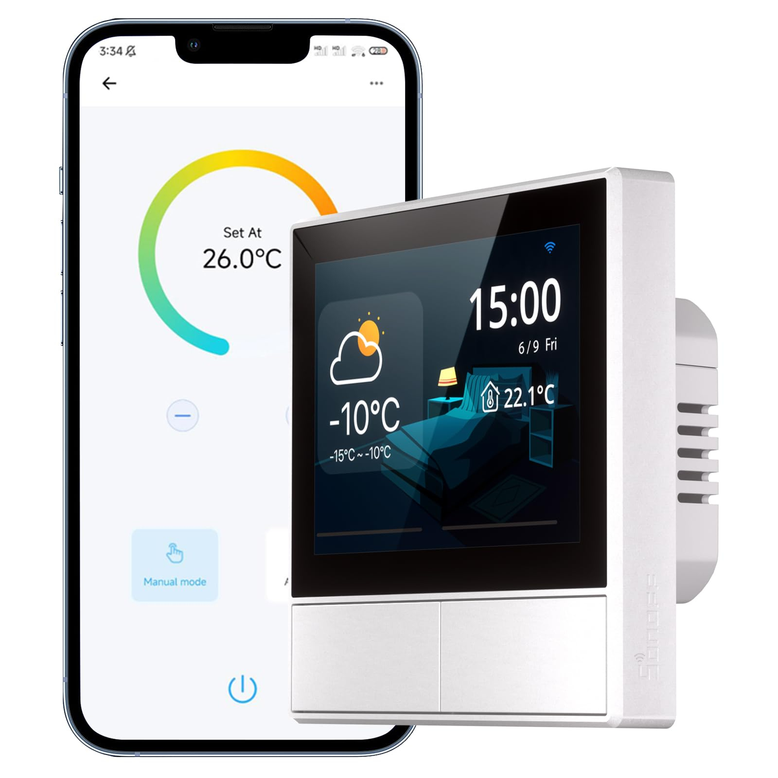 SONOFF NSPanel WLAN Smart Scene Display Wandschalter, WiFi Smart Lichtschalter, 2 Way Smart Home Zentrale Panel für Temperaturanzeige für 42€ (-15%)