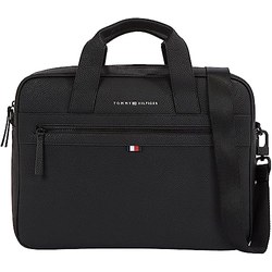 Tommy Hilfiger Essential PU Laptoptasche 14 Zoll (Schwarz)