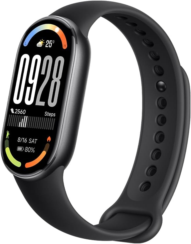 Xiaomi Smart Band 10 in Schwarz – 1,72″ AMOLED, 21 Tage Akku, 5ATM, SpO₂, HF-Messung, Schlaftracking, 150+ Modi für 33€ (-17%)