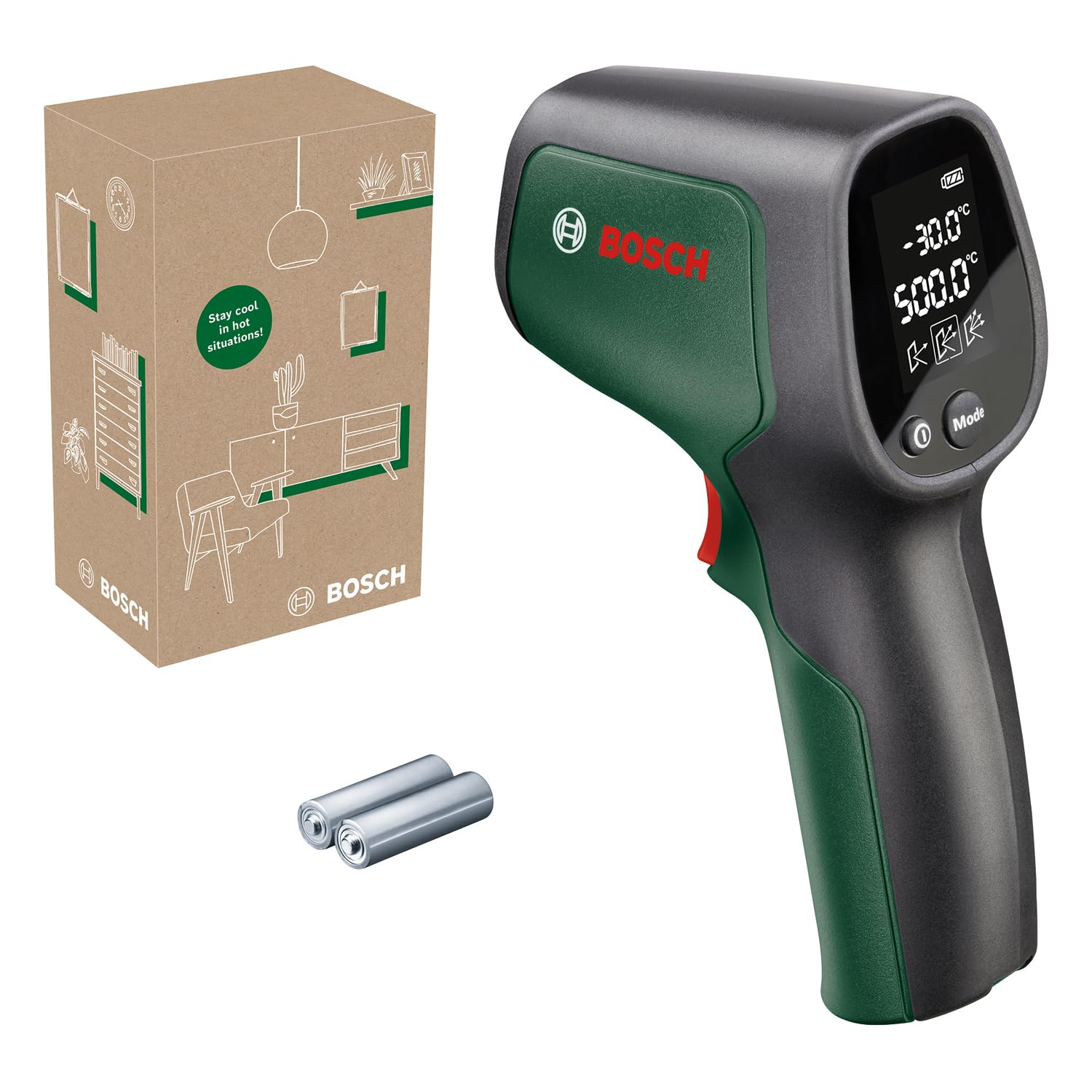 Bosch Infrarotthermometer UniversalTemp -30°C…+500°C/ Amazon Retourenkauf mit Zustand “Sehr Gut“ – Neu: 39,52€