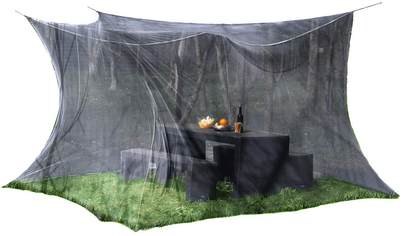 XXL Moskitonetz (Kastenform) • 300 x 300 x 250 cm • 220 Mesh • Schwarz • Für Innen & Außen • Mückenschutz • Fliegengitter für Pavillon Zelt für 12€ (-56%)