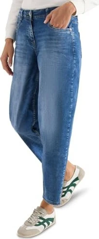 CECIL High Waist Barrel Leg Loose Fit Jeans mid blue wash (Damen) für 33€ (-26%)