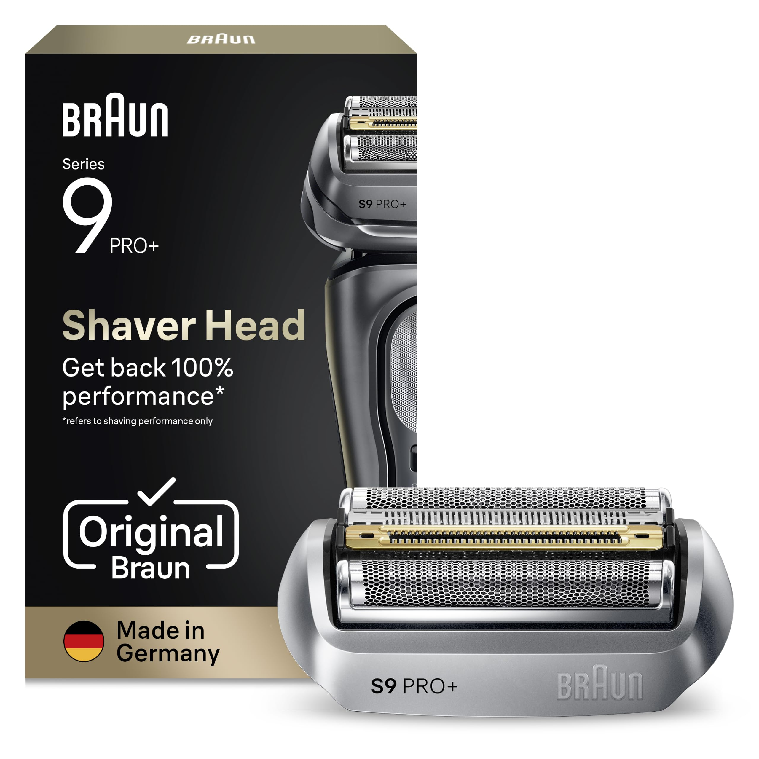 Braun Series 9 PRO+ Elektrorasierer Scherkopf, 96M, für alle Braun S9 Rasierer, Made in Germany für 38€ (-16%)