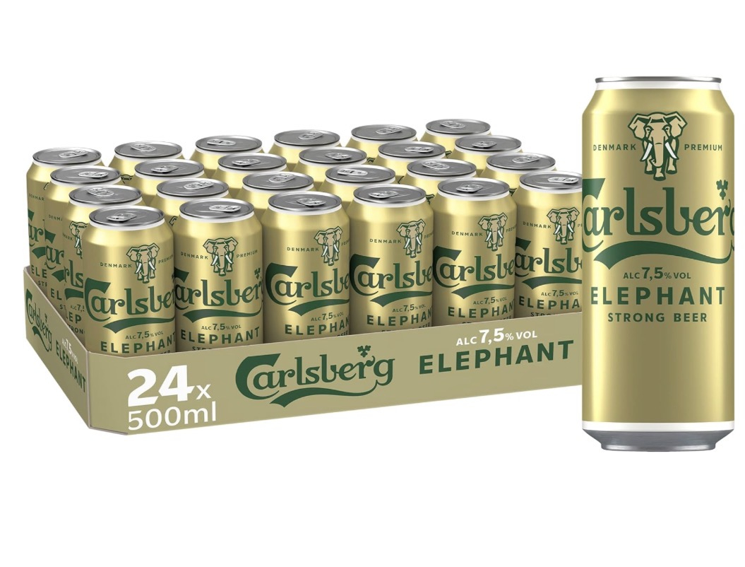 Carlsberg Elephant 24*0,5l Bier – (Spar-Abo 14,24 € ggf. mit – 10% Coupon) für 15€ (-48%)