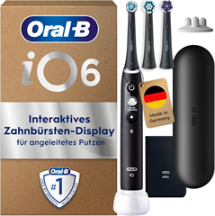 Oral-B iO Series 6 Plus Edition (elektrische Zahnbürste, 5 Modi, Reise-Etui, 3 Bürsten) für 120€ (-14%)