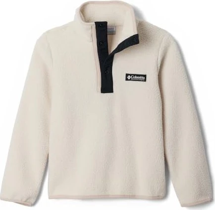 Columbia Helvetia II Half Snap Fleece Pullover chalk/black (Junior) für 23€ (-26%)