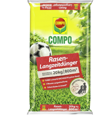 COMPO Rasen-Langzeitdünger (20 kg für 800 m², tierfreundlich) für 42€ (-14%)