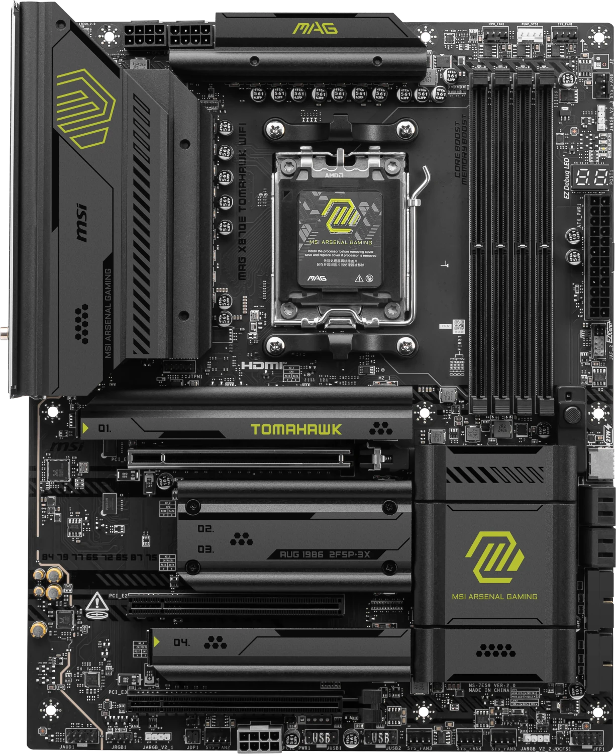 MSI MAG X870E Tomahawk WIFI (AMD AM5) für 283€ (-5%)