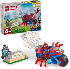 LEGO Marvel 11206 Spidey auf Motorrad vs. Rhino (ab 4 Jahren) für 7€ (-34%)