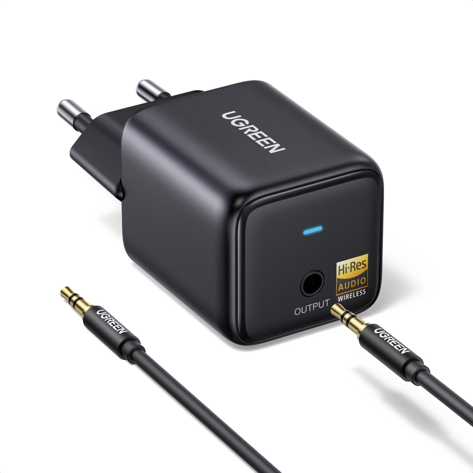 UGREEN Hi-Res Bluetooth 6.0 Adapter (BT523) mit LDAC (24 Bit/96 kHz, 990 kbps) – 3,5 mm AUX, 10 m Reichweite, BT523 für 20€ (-25%)