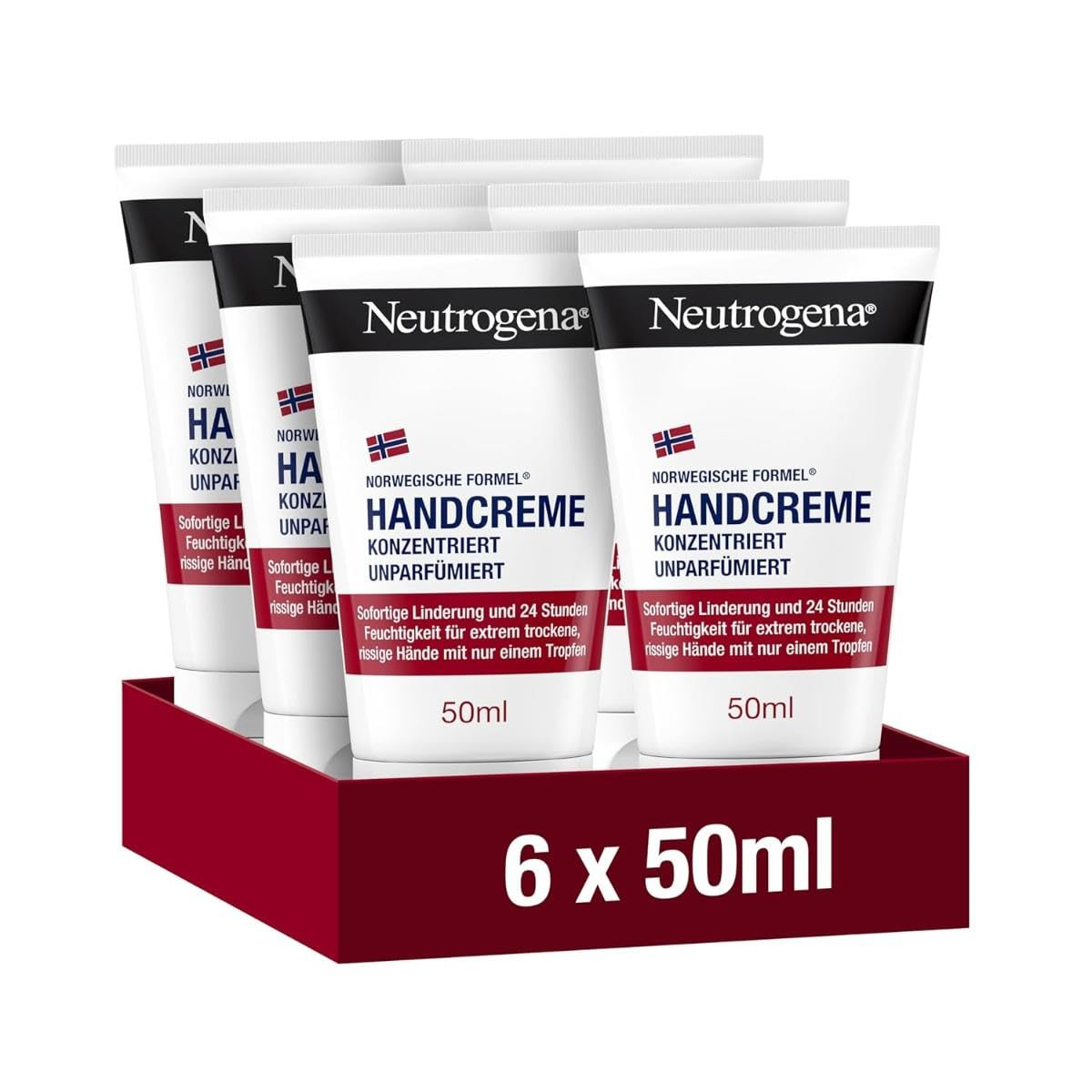 6x 50ml Neutrogena Handcreme konzentriert unparfümiert für 9€ (-43%)