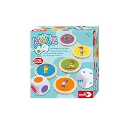 noris Happy Move Bewegungsspiel mit XXL-Würfeln (ab 2 Jahre, Indoor & Outdoor)
