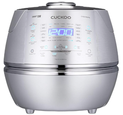 CUCKOO CRP-CHSS1009FN Dampfdruck-Reiskocher (IH-Technik, 1,8L, 19 Programme) für 327€ (-30%)