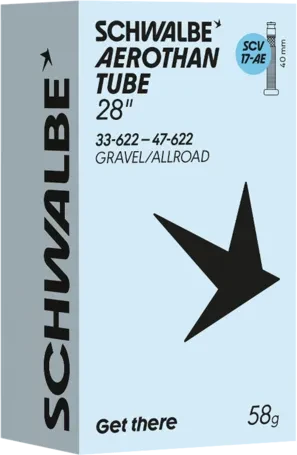 Schwalbe Aerothan SCV 17AE 40mm 28″ Schlauch für 19€ (-17%)