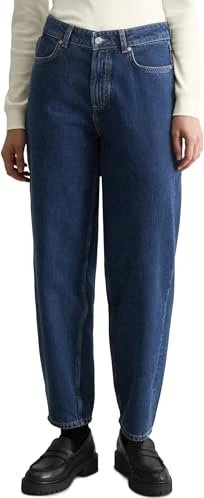 Marc O’Polo Stine Relaxed Barrel Cropped aus reiner Baumwolle Jeans dark blue (Damen) für 30€ (-10%)