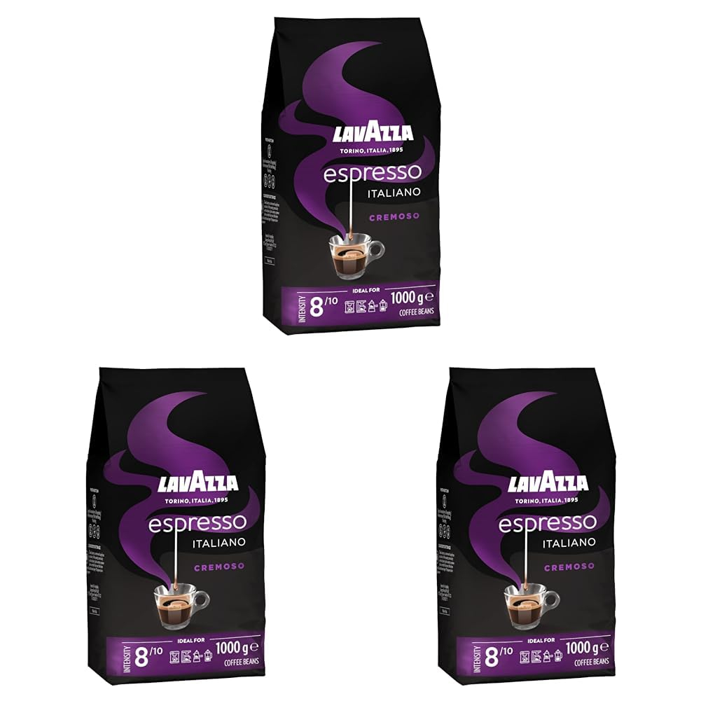 Lavazza Espresso Italiano Cremoso 3 kg, Arabica und Robusta Kaffeebohnen, mit Aromanoten von Gewürzen und Kakao [ Sparabo] für 38€ (-20%)