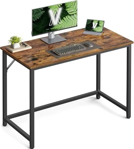 Songmics Vasagle Schreibtisch 100x50cm Vintagebraun/tintenschwarz für 24€ (-14%)
