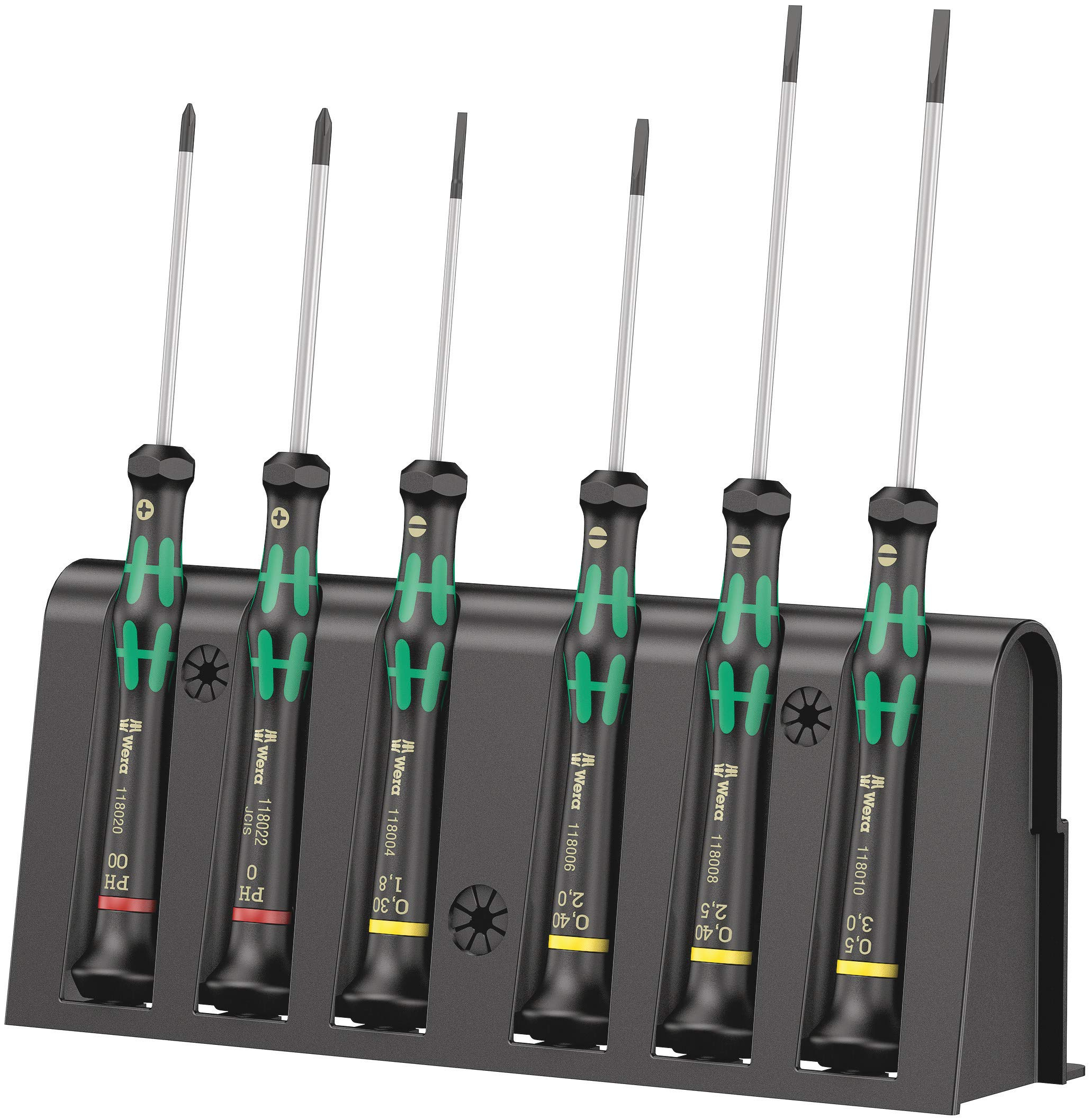 Wera Elektroniker-Schraubendrehersatz 2035/6 A + Rack, 6-teilig, 05118150001 für 21€ (-20%)