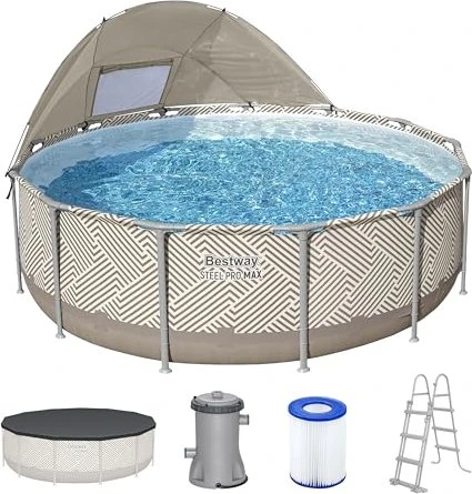 Bestway Steel Pro MAX Frame Pool Set 396x107cm für 366€ (-31%)