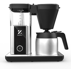 ZACHVO Filterkaffeemaschine (1,25 L, mit Edelstahl-Thermokanne)