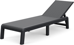 Keter Palma Garten-Sonnenliege (4-fach verstellbar, wetterfest, grau) für 60€ (-38%)