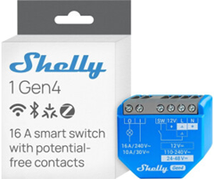 Shelly 1 Gen4 WLAN Smart Relais (Matter, Zigbee, 16A) für 19€ (-13%)