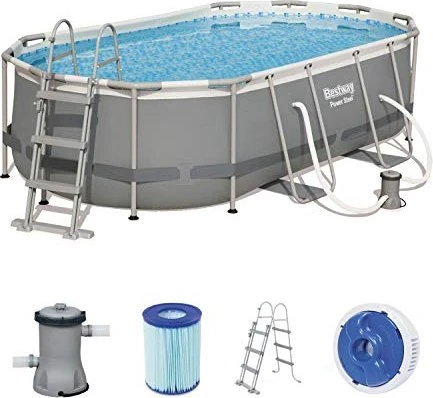 Bestway Power Steel Frame Pool 424x250x100cm für 350€ (-12%)