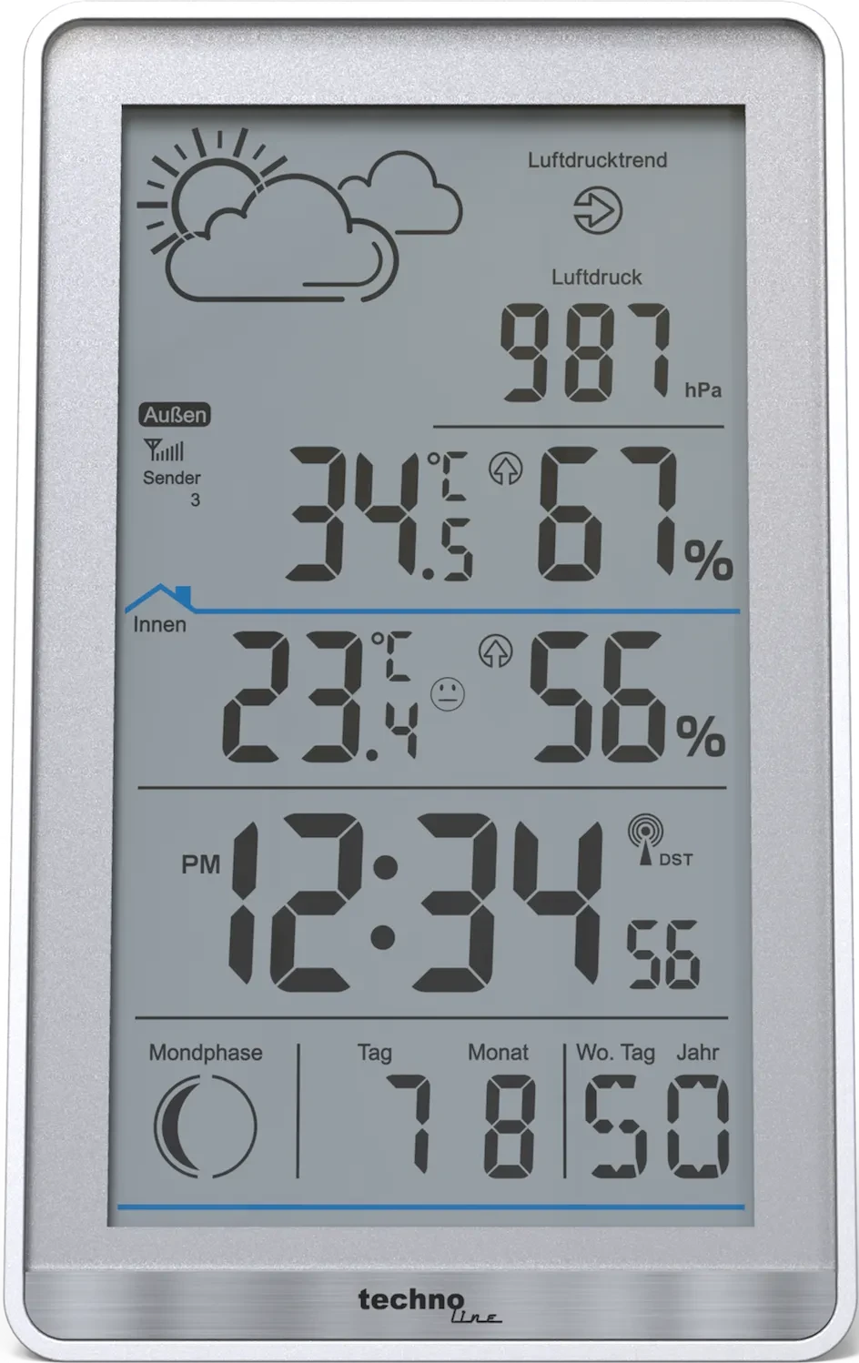 technoline WS 9218 Funkwetterstation Digital für 20€ (-12%)