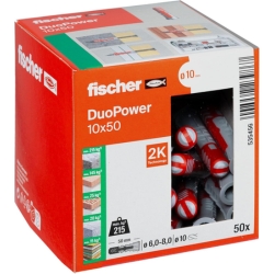 fischer DuoPower 10 x 50 Universaldübel (50 Stück) für 7€ (-41%)