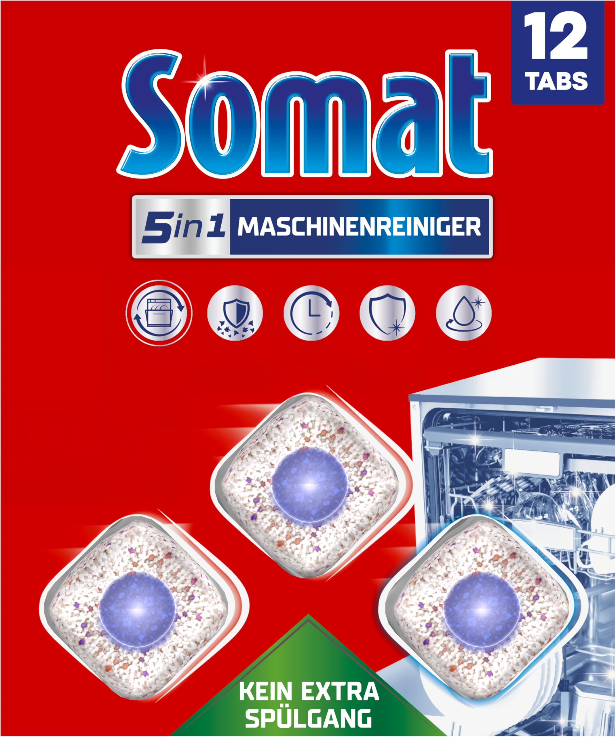 12 Tabs Somat 5in1 Maschinenreiniger für 7€ (-26%)