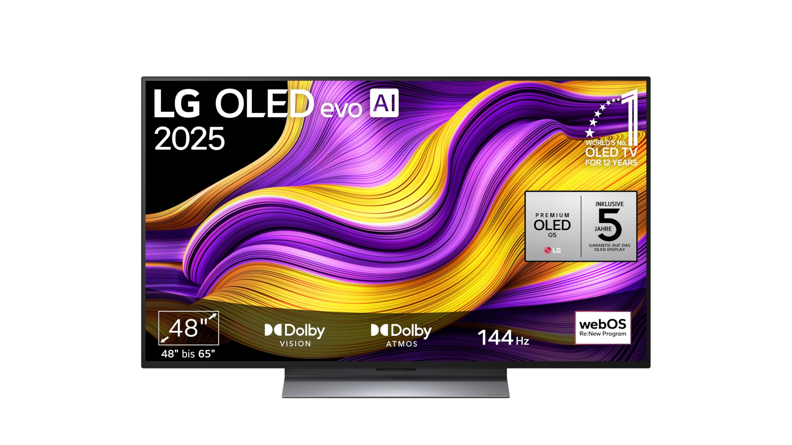 LG OLED48G56LS TV 48″ (121 cm) OLED evo Fernseher (α11 4K AI-Prozessor, webOS 25, Dolby Vision, bis zu 120Hz) für 806€ (-28%)