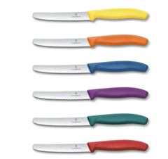 Victorinox Swiss Classic Frühstücksmesser-Set (6-teilig, Wellenschliff, bunt) für 22€ (-19%)