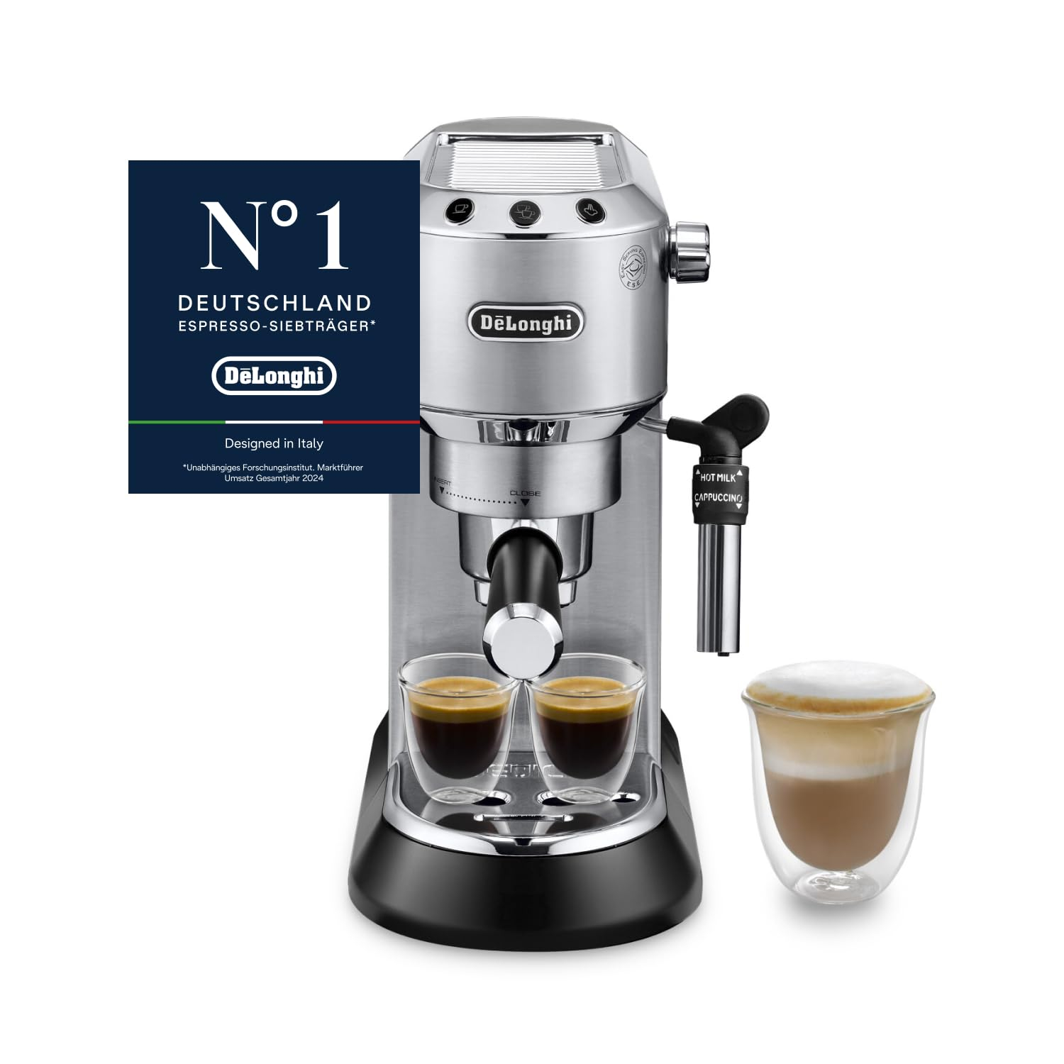 De’Longhi Dedica Style – Perfetto Kompakte Siebträgermaschine EC685.M für 103€ (-15%)