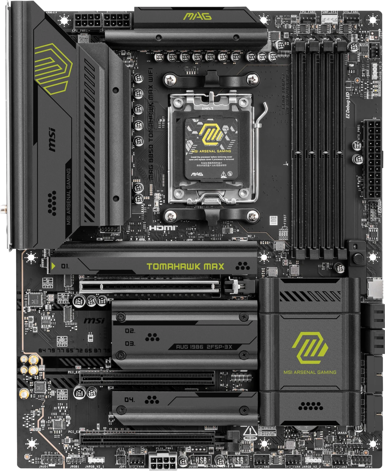 MSI MAG B850 Tomahawk MAX WIFI (AMD AM5) für 210€ (-10%)