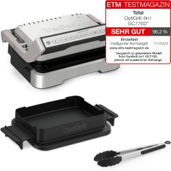 Tefal OptiGrill 4in1 (GC776D10) mit Backschale & BBQ-Funktion für 182€ (-23%)