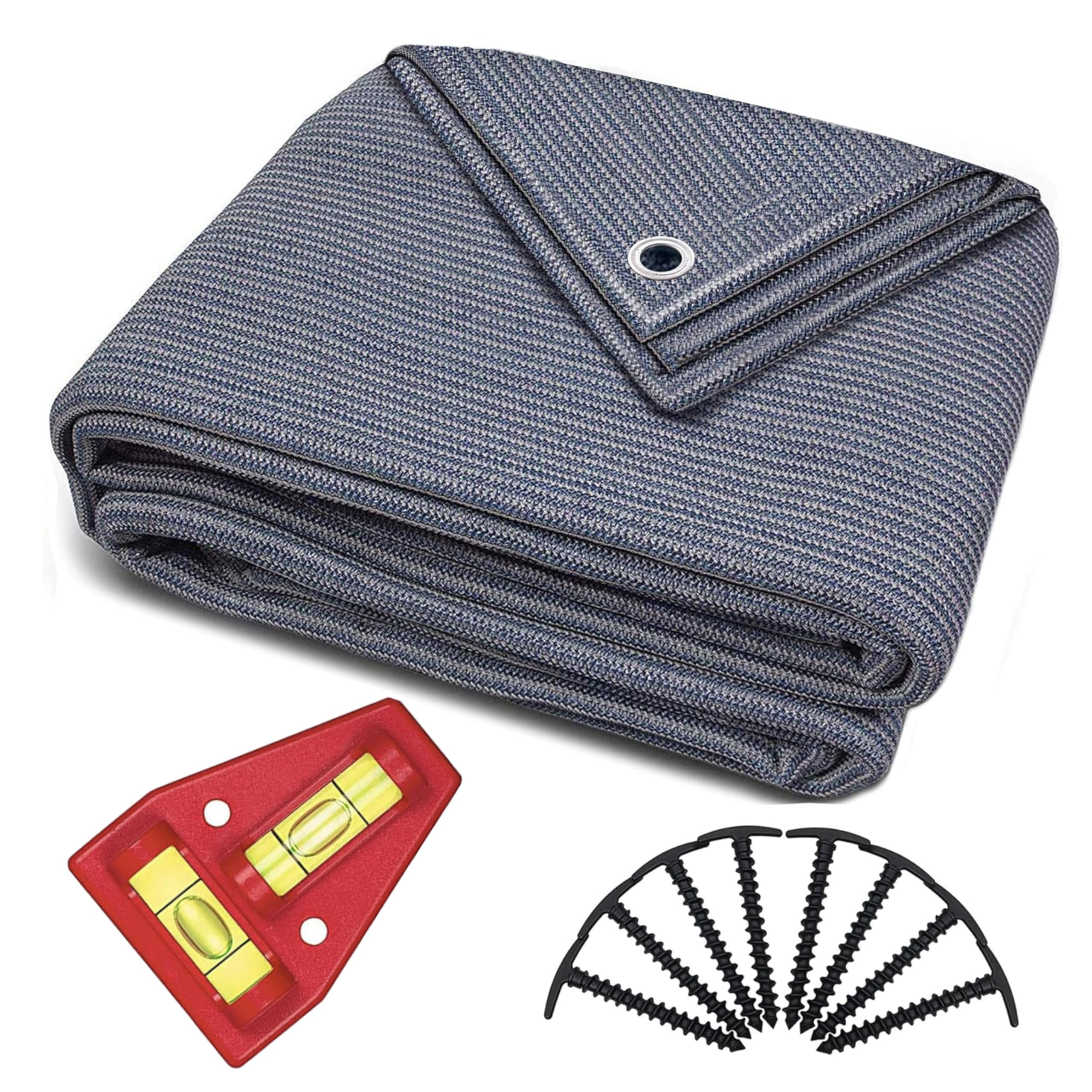 Vorzeltteppich – Camping Outdoor Teppich Blau/Grau – Camping Vorzeltteppich ist Aus Polyethylen (HDPE) preisfehler ? 250 cm x 400 cm für 13€ (-74%)