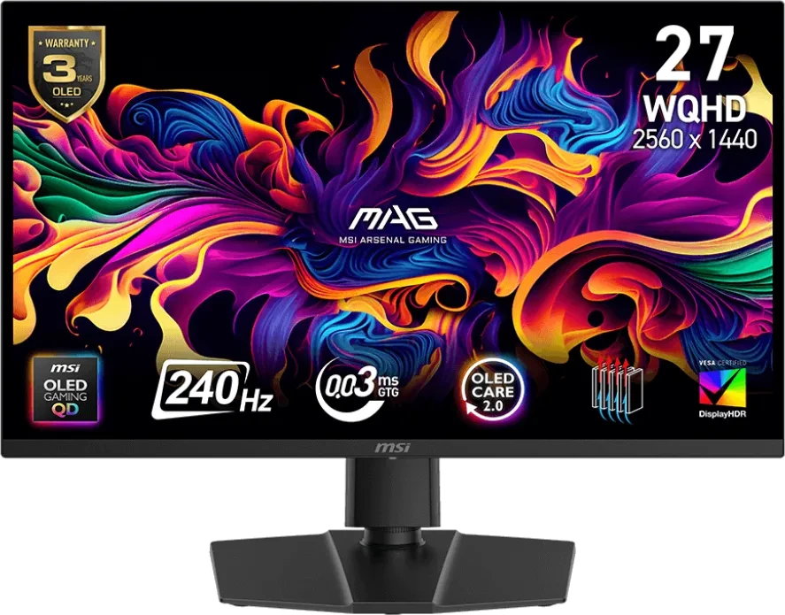 MSI MAG 273QP QD-OLED X24, 26.5″ für 399€ (-11%)