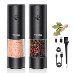 Variglas elektrische Salz- & Pfeffermühlen 2er Set (USB)