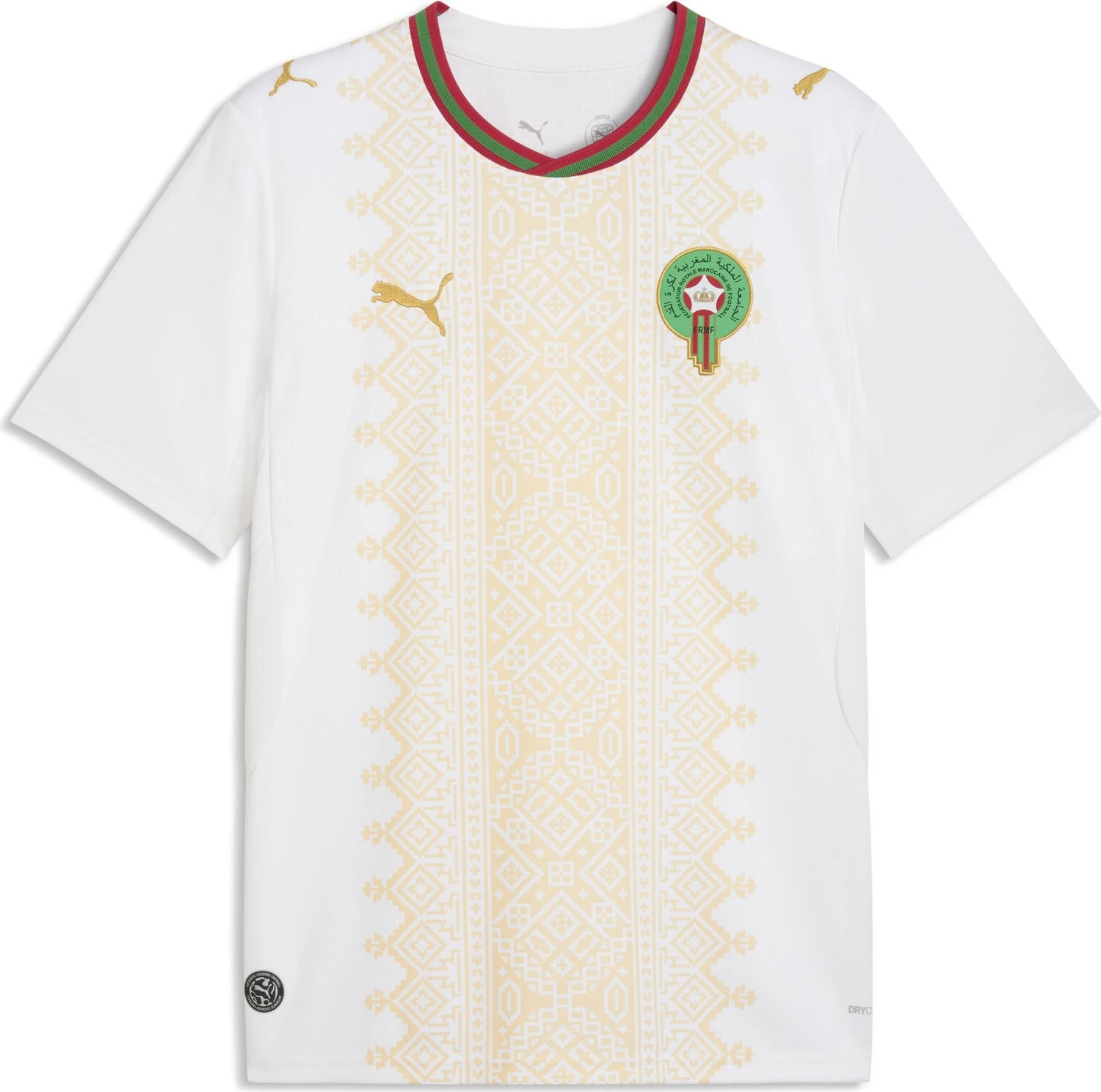 Puma FIFA WM 2026 Marokko Authentic Auswärtstrikot kurzarm puma white/victory gold (Herren) für 80€ (-8%)