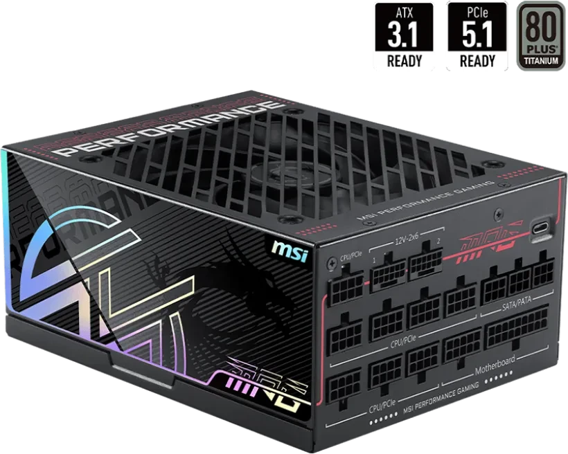 MSI MPG Ai1300TS PCIE5 1300W ATX 3.1 für 407€ (-10%)