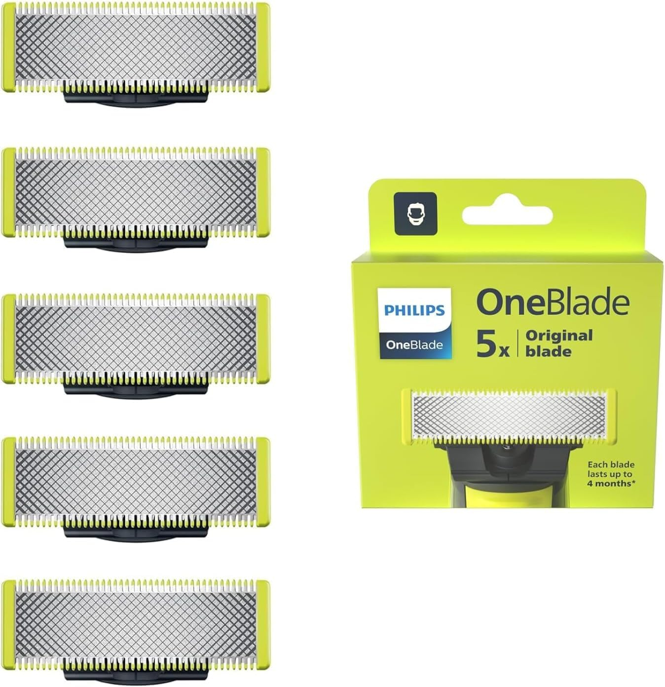 Philips QP250/50 OneBlade Rasierklingen, 5er-Pack für 36€ (-28%)