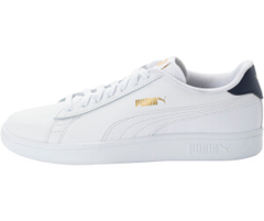 Puma Smash V2 L Sneaker (Leder, Weiß/Schwarz) für 26€ (-14%)