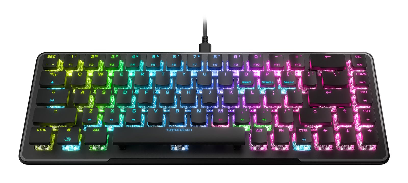 Turtle Beach Vulcan II Mini – 65% optisch-mechanische Gaming-Tastatur mit anpassbarer RGB-Beleuchtung für 55€ (-24%)