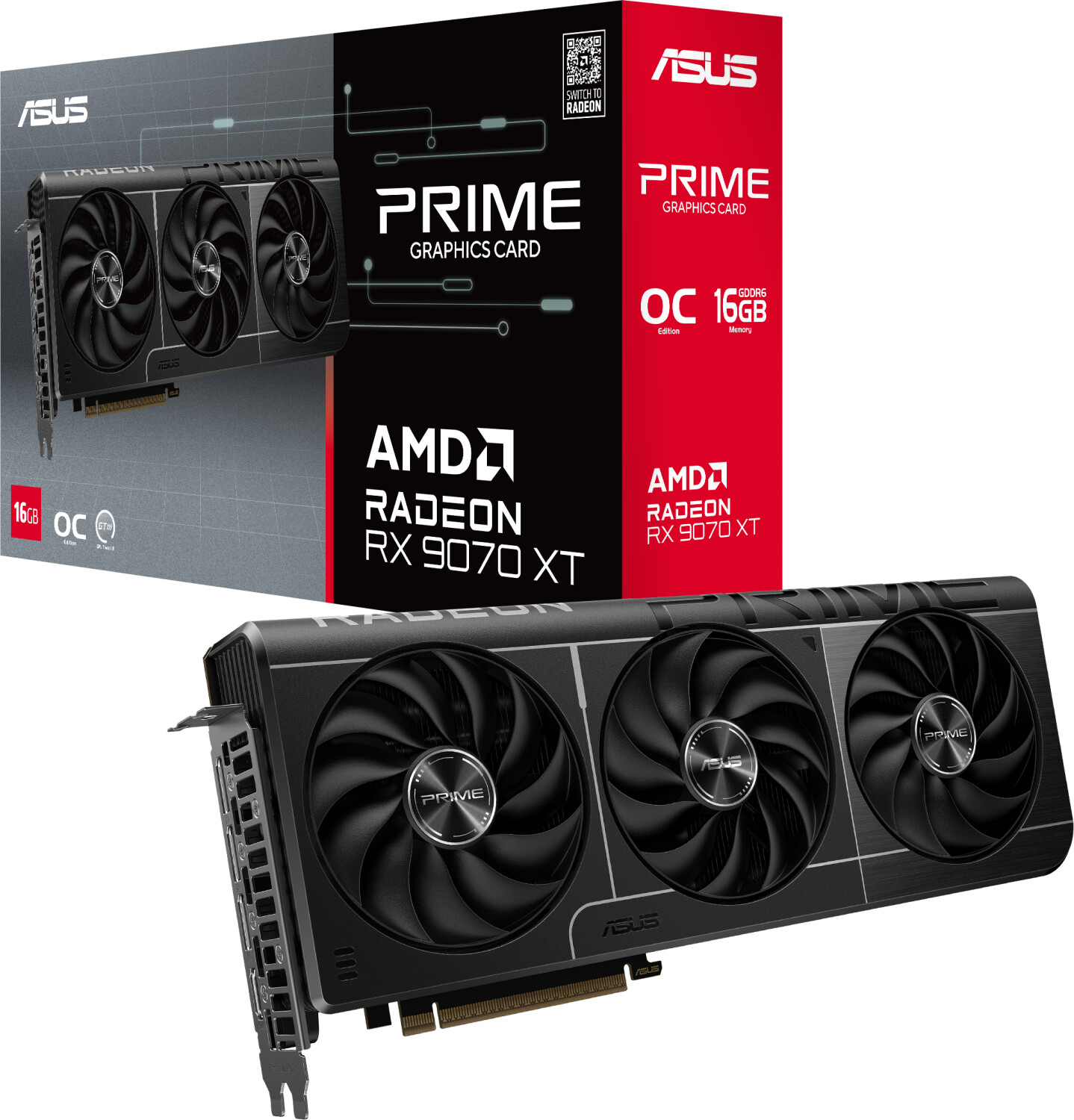 16GB ASUS Radeon RX 9070 XT OC, 256bit GDDR6, HDMI, 3x DP, PCIe 5.0 x16 Grafikkarte, Cashback 75-100€ bedingt möglich für 629€ (-5%)