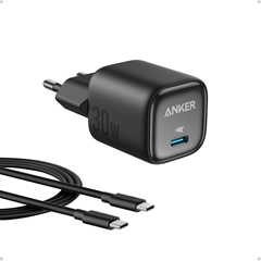 Anker 30W USB-C Schnellladegerät (GaN II, inkl. 90cm USB-C Kabel) für 14€ (-25%)