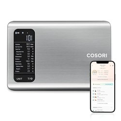 COSORI Küchenwaage digital mit Nährwertberechnung (5 kg/1 g, App)